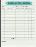 Calorie Counter Log Book & Macro Tracker: Daily Tracking of Meals, Calories, Carbs, Fat, Protein - Calorie Counting Food Diet Log - Nutrition Calorie Intake Tracker Log Book