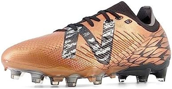New Balance Men's Tekela v4 Pro Low Laced FG Soccer Shoe, Copper/Black/Silver, 8.5