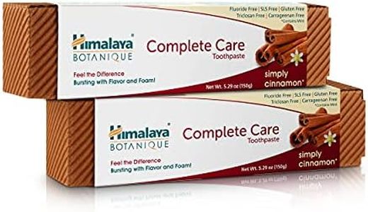 Himalaya Botanique Natural Cinnamon and Mint Complete Care Toothpaste 2 Pieces of 150 g