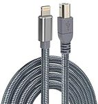 iPhone to USB B Midi Cable 5FT, Lig
