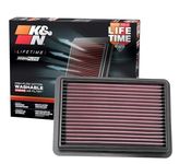 K&N Engine Air Filter: Reusable, Clean Every 75,000 Miles, Washable, Premium, Replacement Car Air Filter: Compatible with 2019-2020 MAZDA 3; 2019-2020 MAZDA CX-30, 33-5096