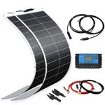 XINPUGUANG 200W 12V Flexible Solar Panel Kit: 200 Watts Flexible Solar Panel + 20A PWM Charge Controller for RV Boat Cabin Motorhome Caravan Camper Trailer (200W New)