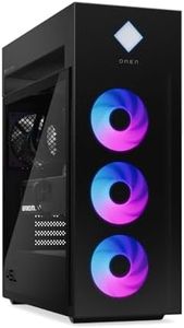 HP OMEN 45L Gaming 5090 Desktop PC, Intel Core Ultra 9 285K, GeForce RTX 5090, 32GB DDR5, 1TB SSD, Support 4-Display 4K, Light Studio, HDMI, DP, Wi-Fi 6E, Windows 11 Pro, AI-Ready Workstation Desktop