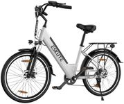 ESKUTE C100 Electric Bike, 26" Electric Commuter Bicycle, 250W High-Speed Motor, 36V 10.4Ah Removable Battery, Top Speed 15.5mph, LCD Display, Step-Thru City Ebike for Adults Men Women