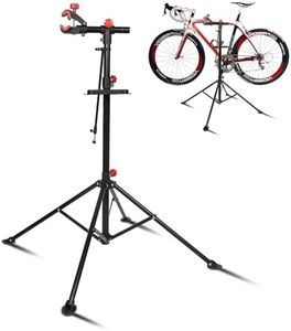 BLOODYRIPPA Portable Bike Repair Stand, Shop Home Bicycle Mechanic Maintenance Rack, Adjustable Bike Workstand with Quick Release for Mountain Bikes, Road Bikes