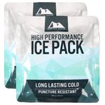 Arctic Zone High Performance Ice Pack for Lunch Boxes, Bags, or Coolers, Set of 2-250 Grams Each