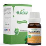 Essancia Frankincense Essential Oil For Hair Growth, Skin, Hair, Face Wrinkles, Eyes, Dark Circles, Dandruff, Diffuser & Aromatherapy. 100% Natural, Undiluted, Pure & Therapeutic Grade Essential Oil. (15ml)