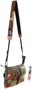 Rough Enough Crossbody Bag for Men With Shoulder Detachable Camera Strap Travel Aventure Tactical Gear Camo Cordura, Camo, 7.5 x 9.5 inch