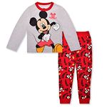 Disney Boy's Mickey and Friends 2-Piece Character Long Sleeve Shirt and Jogger Pant Set, 6