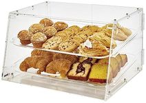 Winco ADC-2 2-Tier Pastry Display Case, Acrylic, Medium