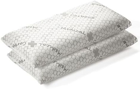 Imperium® Almohada Viscoelastica Carbono | Almohada Viscoelastica 70 | Almohadas Viscoelasticas 70 Pack 2 | Almohada Firmeza Alta | Medical Carbono | (Pack 2 Unidades 75CM)