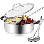 Hot Pot with Divider Stainless Stee