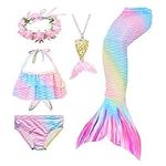 5Pcs Girls Swimsuit Mermaid Tails f