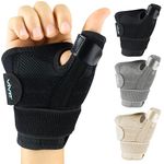 Arthritis Thumb Splint by Vive - Adjustable Thumb Support With Velcro Straps - Thumb Stabilizer Perfect for Treating Arthritis Sprains Strains Trigger Thumb - Universal Size - Vive Guarantee