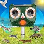 Ultrasonic Animal Pest Repeller, Outdoor Solar Powered Animal Repeller, Animal Repellent with Motion Sensor for Repelling Dogs,Cat, Bird, Squirrels, Raccoon, Rabbit, Farm Yard Garden (Green)