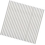 ColorStraw 50Pack Reusable Metal Straws.Ultra Long 10.5”Stainless Steel Drinking Straws in Bulk For Wholesale.Straight Curved Metal Drinking Straws for 20/30oz Tumblers Yeti (50Pcs all straight Silver-10.5")