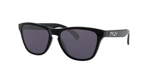 Oakley unisex child Oj9006 Frogskins Xs Sunglasses, Polished Black/Prizm Grey, 53 mm US