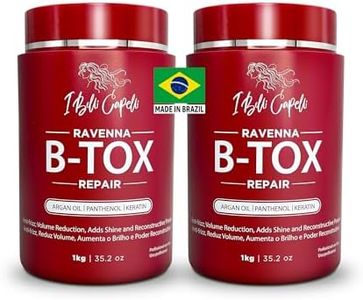 I Belli Capelli Ravenna Repair Hair B-tox -Cirugia Capilar para el Cabello, Formaldehyde-Free- B-tox Capilar Para El Cabello, Long Lasting Anti-Frizz, Smoothing, B-tox Hair Treatment 35.2 oz, 2 Pack