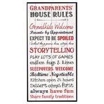 Grandparents House Rules Mini Print 12 X 6