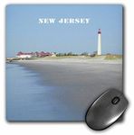 3dRose LLC 8 X 0.25 Cape May New Jersey with Lighthouse and Beach Mouse Pad (mp_80580_1)