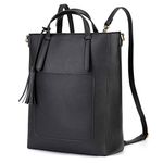 ECOSUSI Tote Bag Convertible Backpack for Women Vegan Leather Handbag Multifuction Shoulder Bag Laptop Bag for 14 inch