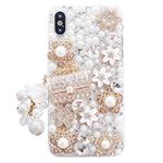 DMaos iPhone 6s Women Case, iPhone 6 Case, Handbag Design Sparkly Rhinestone Cover, Cute Girly Bling Diamond Snow Flower, Beauty for iPhone6 iPhone6s 4.7 inch