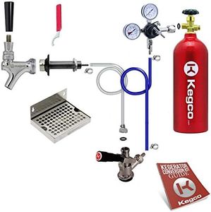 Kegco 3PDCK-5T Kegerator Kit, 1-Tap, Chrome