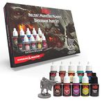 Dungeons and Dragons Nolzur’s Marvelous Pigments Underdark Paint Set, The Army Painter 10 Acrylic Paints Roleplaying, Boardgames, Wargames Miniature Model Painting