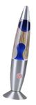 Lava Lamp | 13.3 Inch Day/Night Lamp with Soft Molten Red Lava in Clear Fluid, Warm Romantic Sensory Calming Rocket Lamp (Blue)