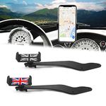 Heinmo 360?Rotatable Phone Holder GPS Cup Mount with Car Cradle for MN Cooper Hatchback R50 R52 R53 2000-2008 Smartphone Support Basket (R50 R52 R53 Red)