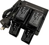 Dual Double Mains Charger +4X Battery for Nikon EN-EL20 EN-EL20a Nikon 1 J1/1 J2/1 J3/1 S1/1 V3 COOLPIX P950 P1000 A AW1 Digital Camera