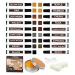 Furniture Repair Kit Wood Markers - New 24 Pcs Hardwood Floor Repair Kit 18 Colors Wood Touch Up Marker Pen with Beeswax, Wood Filler Repair Kit for Stain, Scratch, Table, Laminate, Cabinet, Veneer