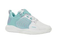 K-Swiss Women's Ultrashot Team Tennis Shoe, Brilliant White/Angel Blue/Sheer Lilac, 8 UK