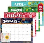 Decorably 18 Months Refrigerator Calendar 2025 Magnetic Calendar Jan 2025 to June 2026, 11x8.5" Calendar 2025 Magnetic Fridge, Magnet Calendar for Fridge 2025, Magnetic Paper Calendar for Refrigerator