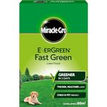 AMK® Miracle Gro Evergreen Fast Green Lawn Feed Grass Food Fertiliser Thicker Healthier 2.8kg 80m2