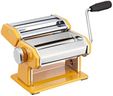 KitchenCraft World of Flavours Stainless Steel Pasta Maker Machine - Yellow