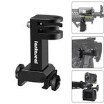 High Precision Aluminum Alloy Universal 2in1 Action Camera Gun Crossbow Clamp Mount Picatinny Rail Holder Adapter Kit for Airsoft Hunting Paintball Vlogging GoPro Hero 11 10 9 8 7 Sony Insta360 Akaso