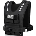 BAGAIL Weighted Vest for Strength Training, Removable Iron Weights, Adjustable Bust Size, Heavy Duty Fitness Vest for Man Woman, Ideal for Gym Workouts, Yoga Training and Aerobic Exercises