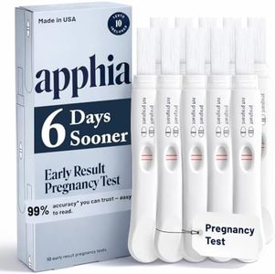 Apphia Early Detection Pregnancy Test | Midstream Pregnancy Test | hCG Test Strips | Get Results 6 Days Sooner – Made in The USA (10, Pack of 10)