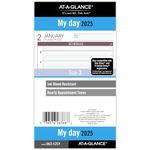 AT-A-GLANCE 2025 Planner, Daily, 3-3/4" x 6-3/4", Portable Size, One Page Per Day Refill, Loose-Leaf (063-125Y-25)