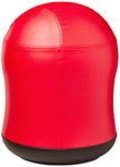 Safco Zenergy Swivel Ball Chair, Anti-Burst, Vinyl Exercise Ball Chair for Home, Office & Classroom, Ideal for K-12, Supports Active Seating, Red Vinyl