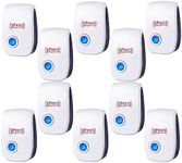 Ultrasonic Pest Repeller, Indoor Plug-in Pest Control Device for Mice, Roaches, Spiders, Ants, Mosquitoes, Sound Frequency 0.04kHz (10-Pack)