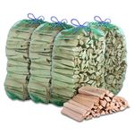 Tigerbox Wooden Kindling. Ideal for Fire Starting, Open Fires, Stoves, Wood Burners, BBQ & Ovens - 15KG & Tigerbox Safety Matches