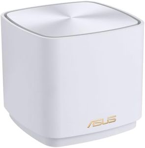 ASUS ZenFiWi XD5 1 Pack - Sistema WiFi 6 Mesh para Toda la casa AX3000 (Cobertura de hasta 464 m2 / más de 5 Habitaciones, Configuración Sencilla, Seguridad de Red, Controles parentales) Blanco