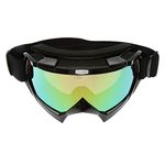 Motorcycle Goggles Motocross Glasses Fog-Proof Windproof Eyewear , Snowmobile Sunglasses Mask ATV Dirt Bike Off Road Racing MX Riding Goggle Anti-Scratch Dust-Proof Bendable Padded Soft Thick Foam, Adjustable Strap