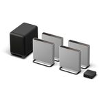 Sony Bravia Theatre Quad(HT-A9M2) Premium Home Theatre System with 360SSM,Multi Dimensional Sound with Wireless Subwoofer SW5 (IMAX,Dolby Atmos/DTSx,360RA,Voice Zoom3,Alexa & Google,8K/4K HDR),Grey