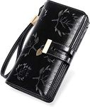 HUANLANG Large Womens Wallet Leathe