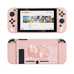 GeekShare Protective Case for Switch, Soft TPU Slim Case Cover Compatible with Nintendo Switch Console and Joy-Con (Steamed Bun Rabbit) [video game]