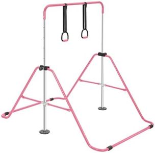 BALLSHOP Gymnastics Bar,Adjustable Gymnastics Bar Training Kip Bar Gymnastics Equipment for Home - Gymnastics Equipment with Height 90-130cm