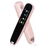 Scan Reader Pen, OCR Digital Translator and Reading Pen For Dyslexia Autism Students, Smart Voice Pen Support 112 Language Voice Translation Offline Scanning Reading for Meetings Learning Travel, Pink